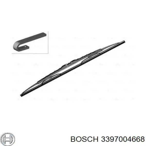 Щітка-двірник лобового скла, пасажирська 3397004668 Bosch