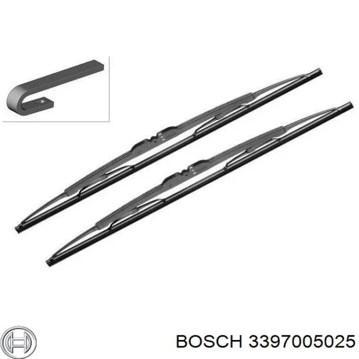 Щітка-двірник лобового скла, комплект з 2-х шт. 3397005026 Bosch