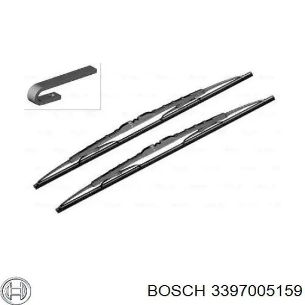 Щітка-двірник лобового скла, комплект з 2-х шт. Bosch 3397005159 ціна, від 5.21 USD
