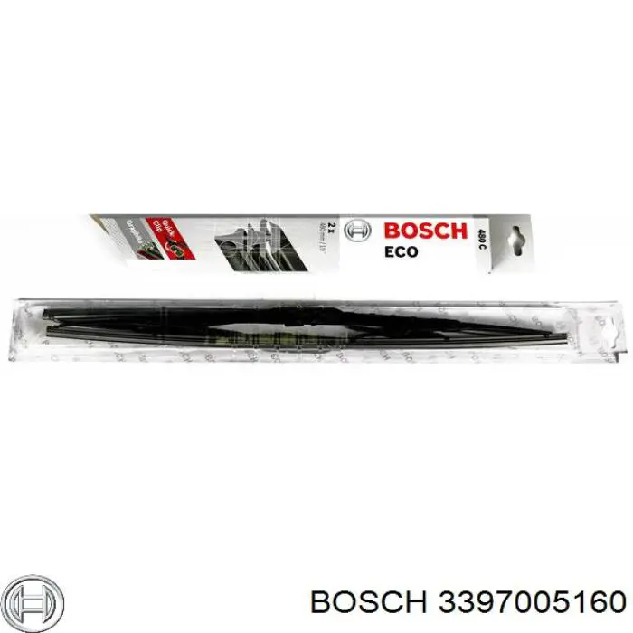 3397005160 Bosch щітка-двірник лобового скла, комплект з 2-х шт.