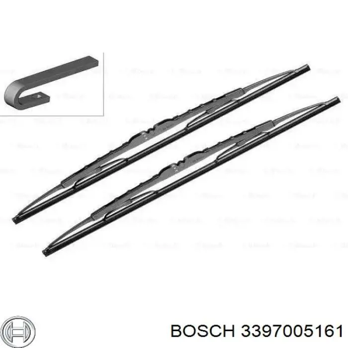 3397005161 Bosch щітка-двірник лобового скла, комплект з 2-х шт.