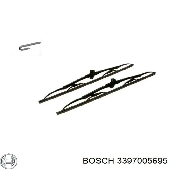 3397005695 Bosch щітка-двірник лобового скла, комплект з 2-х шт.