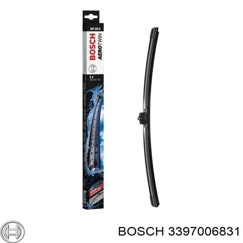 Купити 3397006831 Bosch Щітка-двірник лобового скла, пасажирська