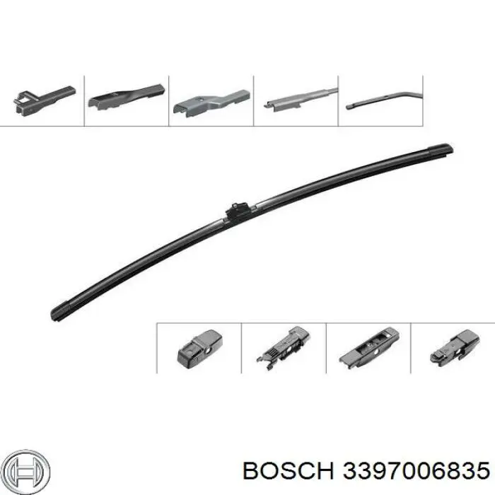 3397006835 Bosch щітка-двірник лобового скла, водійська