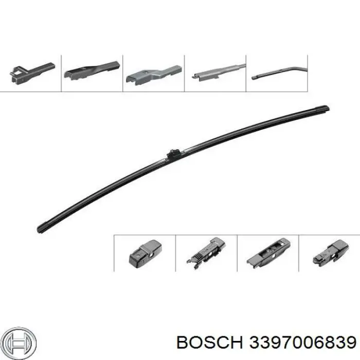 3397006839 Bosch щітка-двірник лобового скла, водійська