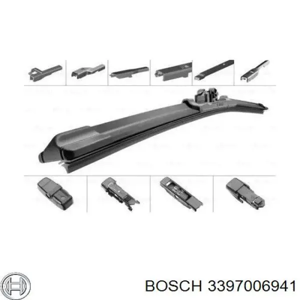 Щітка-двірник лобового скла, водійська Bosch 3397006941 ціна, від 8.63 USD