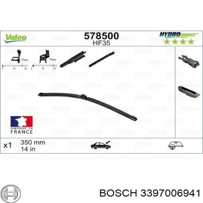3397006941 Bosch Щітка двірника ліва