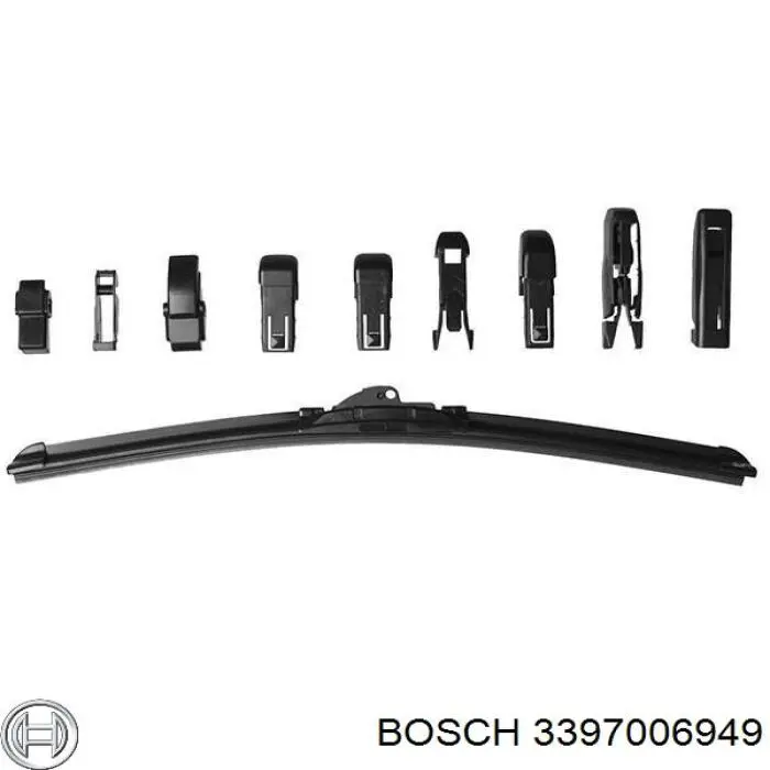 Купити 3397006949 Bosch Щітка-двірник лобового скла, водійська