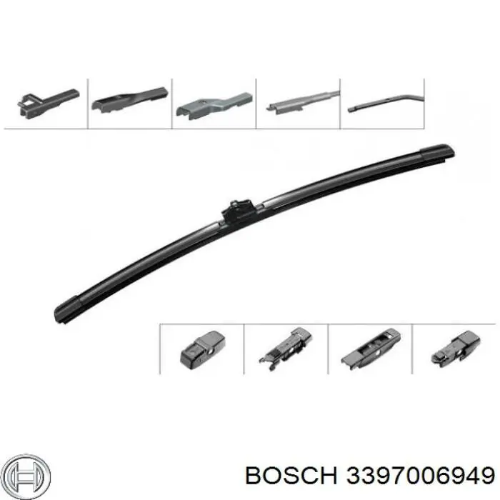Щітка склоочисника лобового скла, водійська Bosch 3397006949