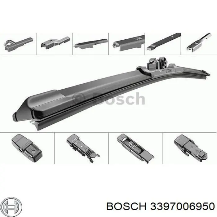 3397006950 Bosch щітка-двірник лобового скла, водійська