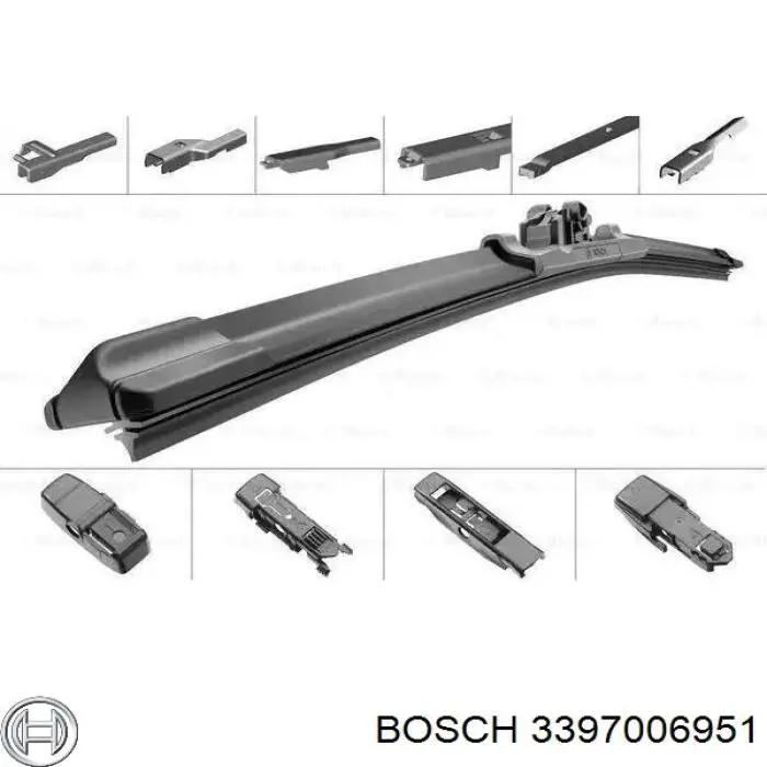 3397006951 Bosch щітка-двірник лобового скла, водійська