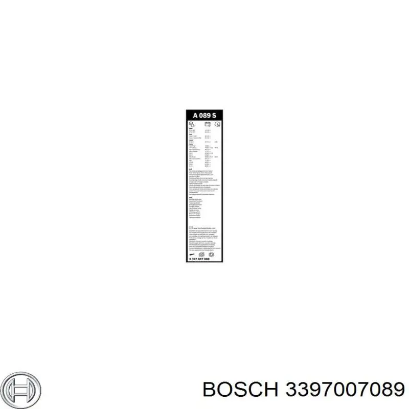 Щітки склоочисника 3397007089 Bosch