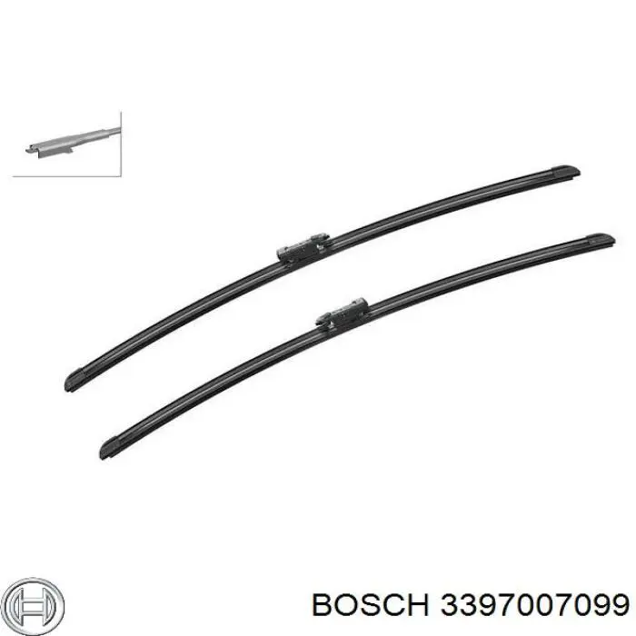 3397007099 Bosch щітка-двірник лобового скла, водійська