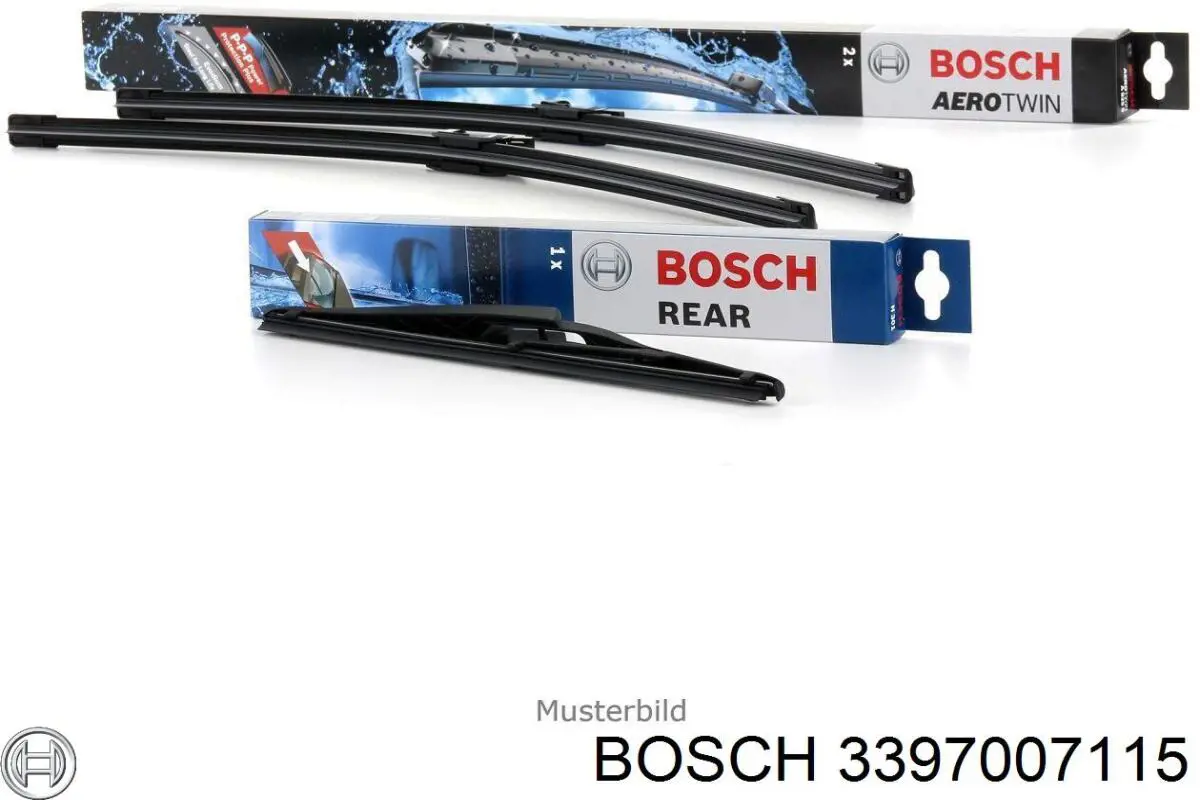 Щітка-двірник лобового скла, комплект з 2-х шт. Bosch 3397007115 ціна, від 24.01 USD