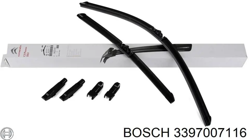 Щітка-двірник лобового скла, комплект з 2-х шт. Bosch 3397007116 ціна, від 24.91 USD
