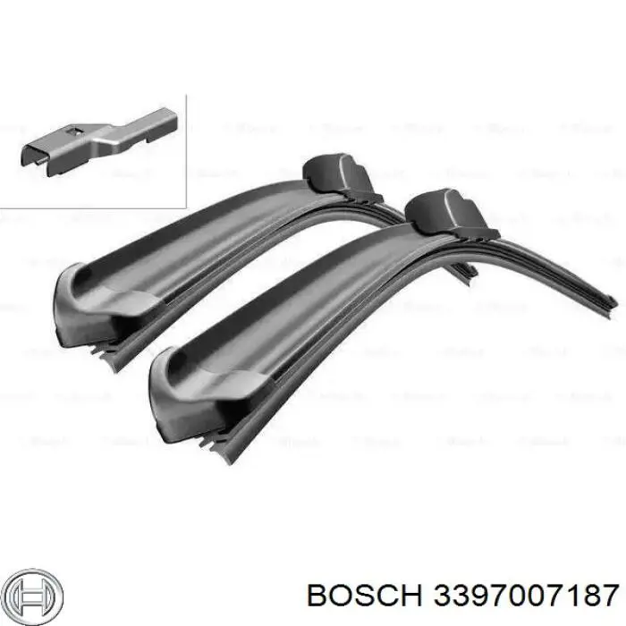 3397007187 Bosch щітка-двірник лобового скла, комплект з 2-х шт.