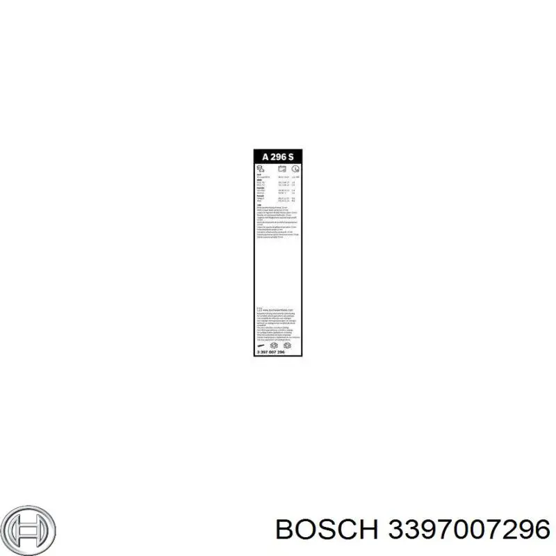 Щітка-двірник лобового скла, комплект з 2-х шт. Bosch 3397007296 ціна, від 25.54 USD