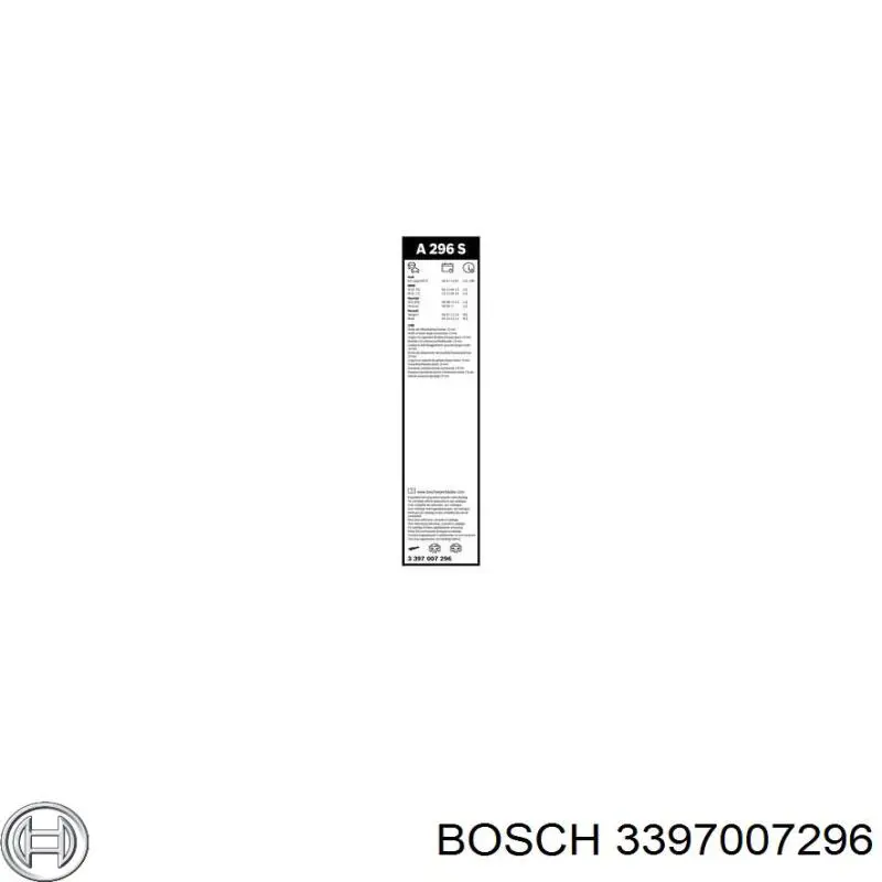 3397007296 Bosch Склоочисники лобового скла