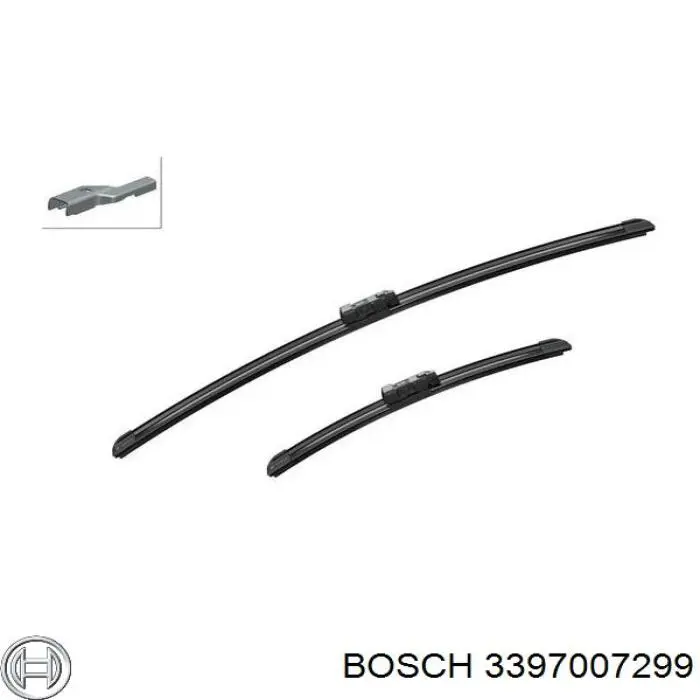 3397007299 Bosch щітка-двірник лобового скла, комплект з 2-х шт.