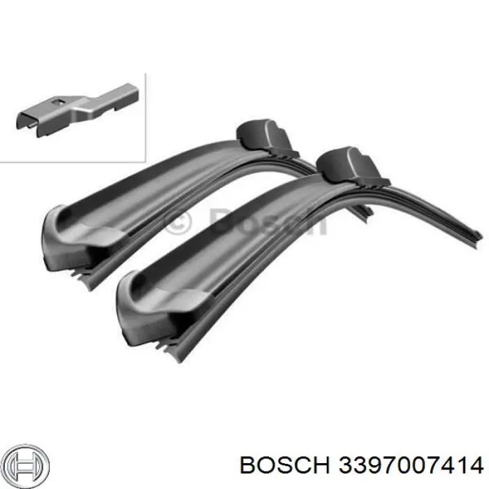 Щітка-двірник лобового скла, комплект з 2-х шт. Bosch 3397007414 ціна, від 25.53 USD