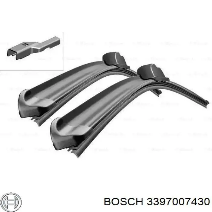 3397007430 Bosch щітка-двірник лобового скла, комплект з 2-х шт.
