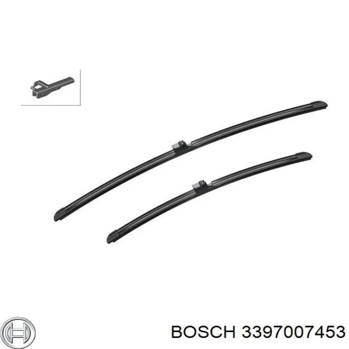 3397007453 Bosch щітка-двірник лобового скла, комплект з 2-х шт.