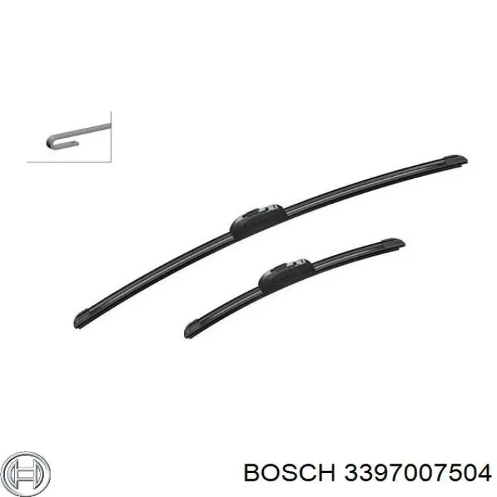 3397007504 Bosch щітка-двірник лобового скла, комплект з 2-х шт.