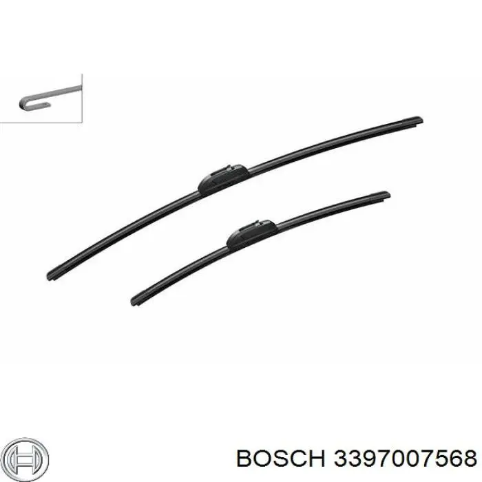 3397007568 Bosch щітка-двірник лобового скла, комплект з 2-х шт.