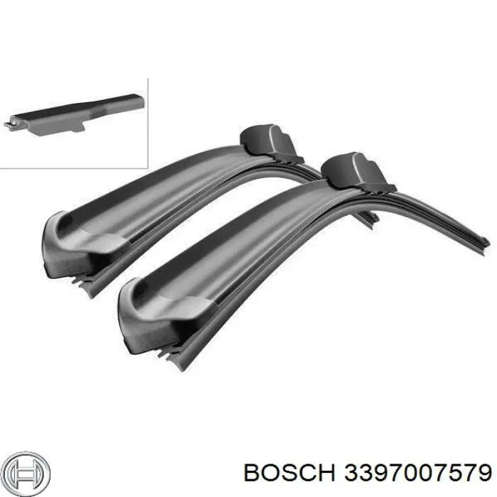 3397007579 Bosch щітка-двірник лобового скла, комплект з 2-х шт.