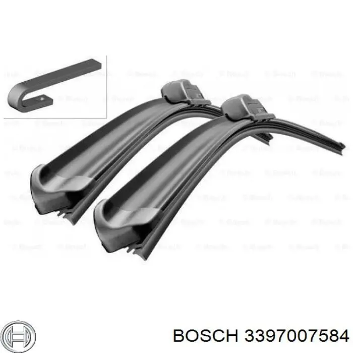 3397007584 Bosch Щітка двірника ліва
