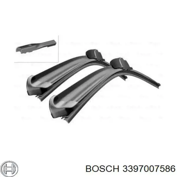 3397007586 Bosch щітка-двірник лобового скла, комплект з 2-х шт.