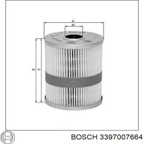 Щітка-двірник лобового скла, комплект з 2-х шт. 3397007664 Bosch