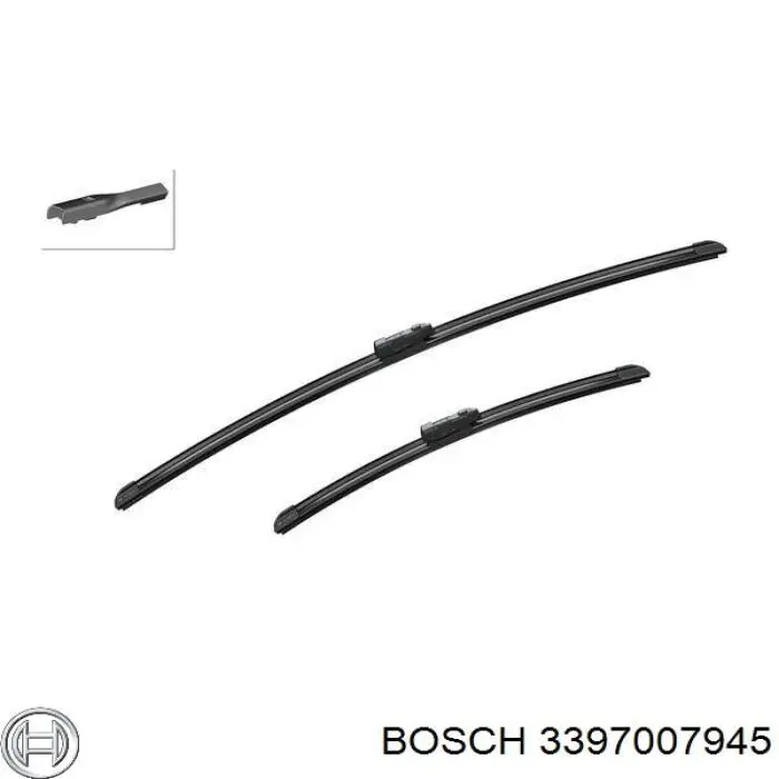 3397007945 Bosch щітка-двірник лобового скла, комплект з 2-х шт.