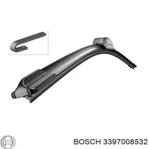 Щітка склоочисника лобового скла, пасажирська Bosch 3397008532