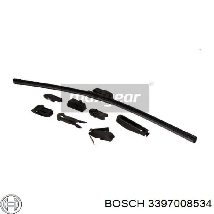 Щітка-двірник лобового скла, пасажирська Bosch 3397008534 ціна, від 6.69 USD