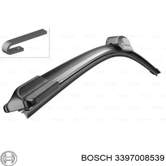 3397008539 Bosch щітка-двірник лобового скла, водійська