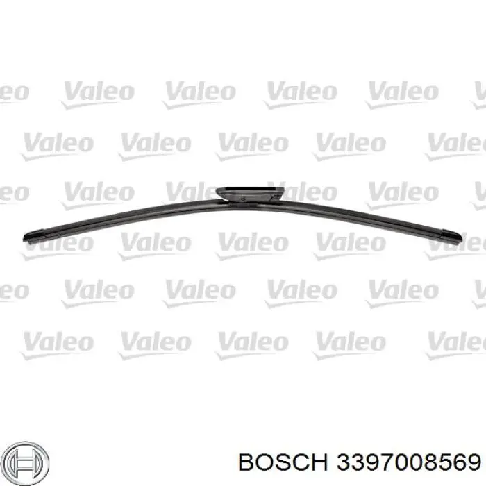 Щітка-двірник лобового скла, пасажирська Bosch 3397008569 ціна, від 8.34 USD