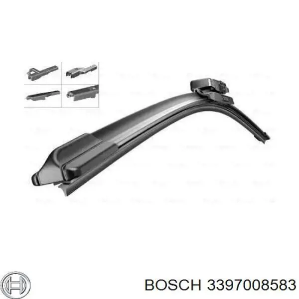 Щітка-двірник лобового скла, пасажирська Bosch 3397008583 ціна, від 8.93 USD