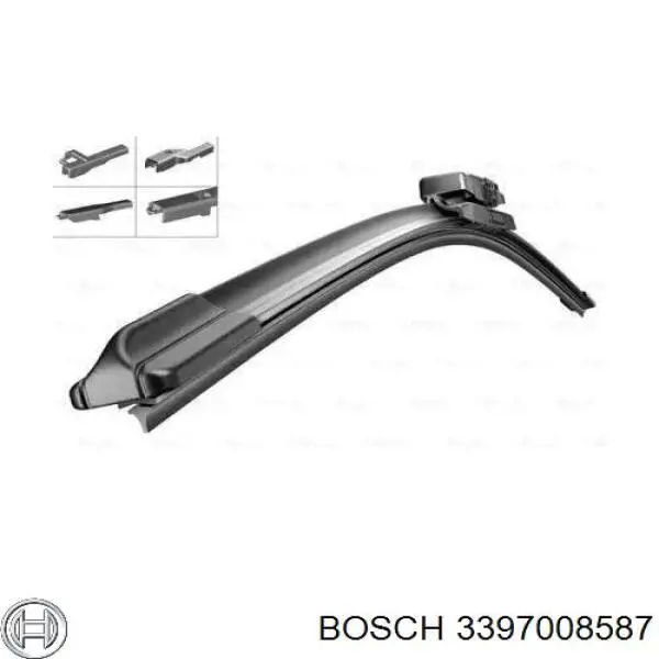 Щітка-двірник лобового скла, комплект з 2-х шт. Bosch 3397008587 ціна, від 25.61 USD