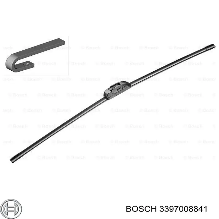 Щітка-двірник лобового скла, пасажирська Bosch 3397008841 ціна, від 7.76 USD
