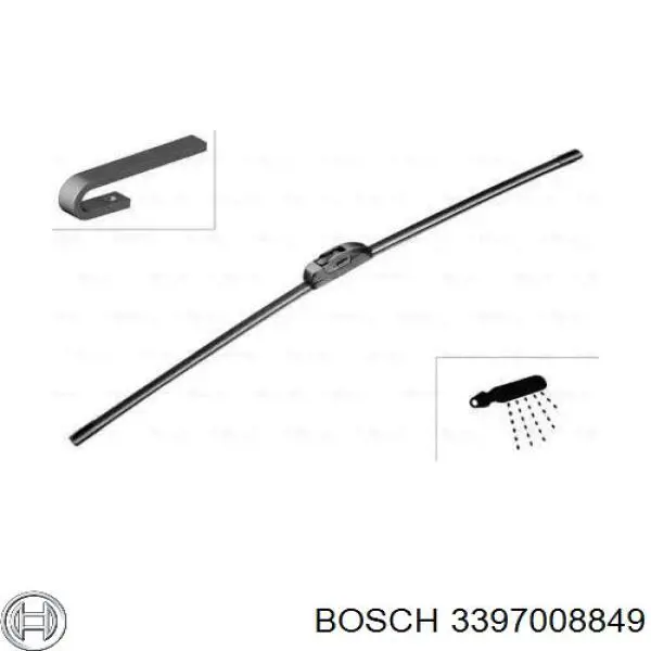 3397008849 Bosch Щітка двірника ліва