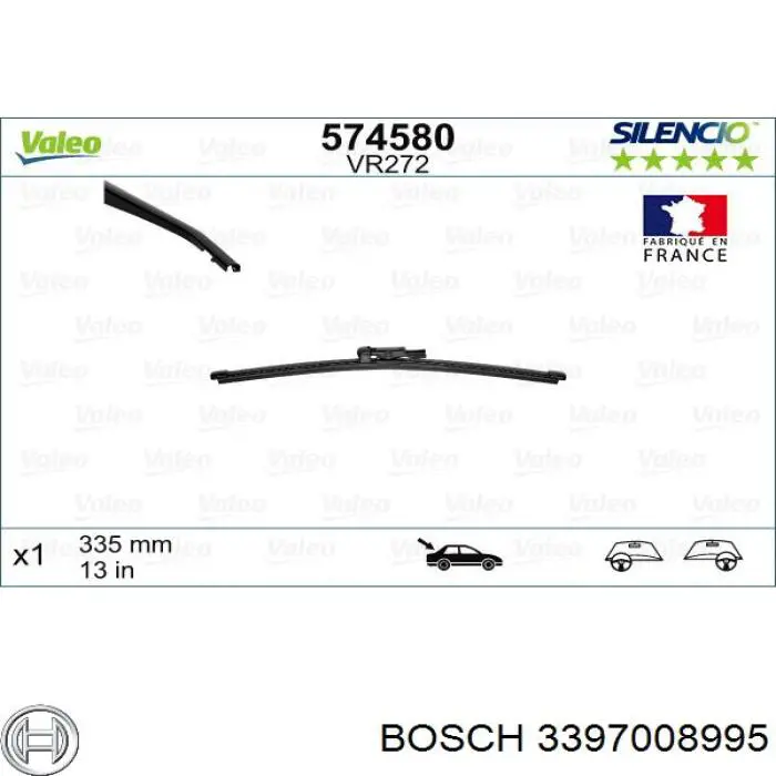 Щітка склоочисника заднього скла Bosch 3397008995 ціна, від 10.70 USD
