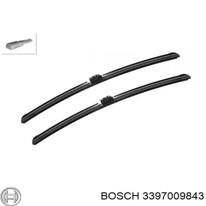 3397009843 Bosch щітка-двірник лобового скла, комплект з 2-х шт.