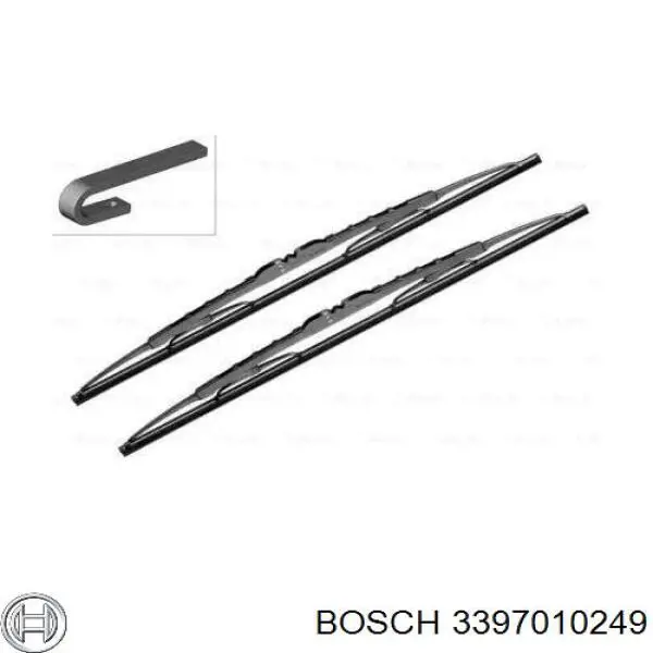 3397010249 Bosch щітка-двірник лобового скла, комплект з 2-х шт.