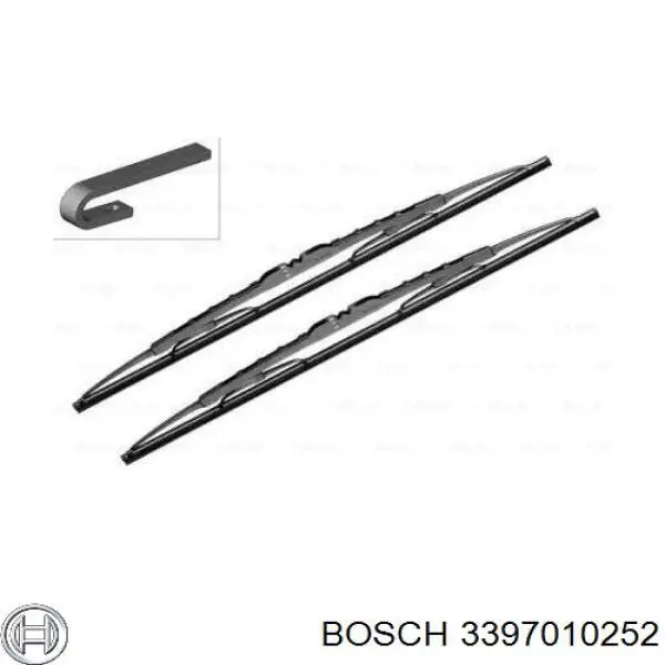3397010252 Bosch щітка-двірник лобового скла, комплект з 2-х шт.