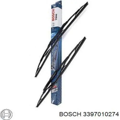 Щітка-двірник лобового скла, комплект з 2-х шт. Bosch 3397010274 ціна, від 12.94 USD