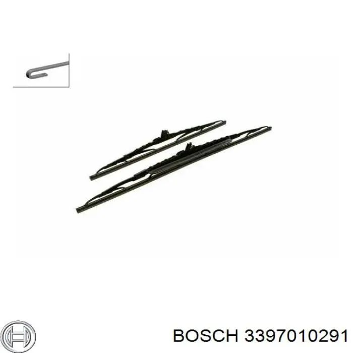 3397010291 Bosch щітка-двірник лобового скла, водійська