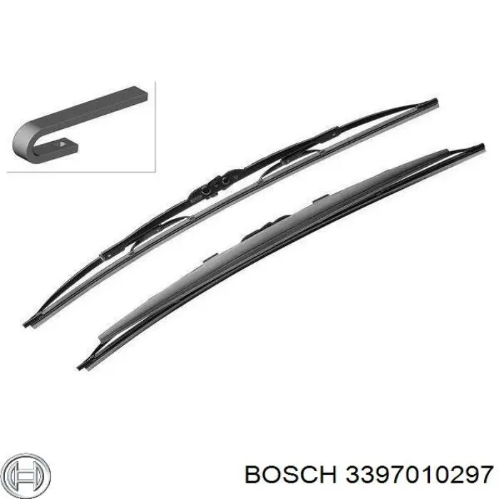 3397010297 Bosch щітка-двірник лобового скла, пасажирська