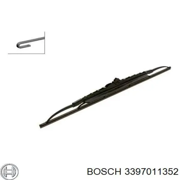 Щітка-двірник лобового скла, комплект з 2-х шт. Bosch 3397011352 ціна, від 10.22 USD