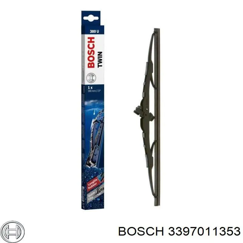 Щітка-двірник лобового скла, пасажирська Bosch 3397011353 ціна, від 6.63 USD